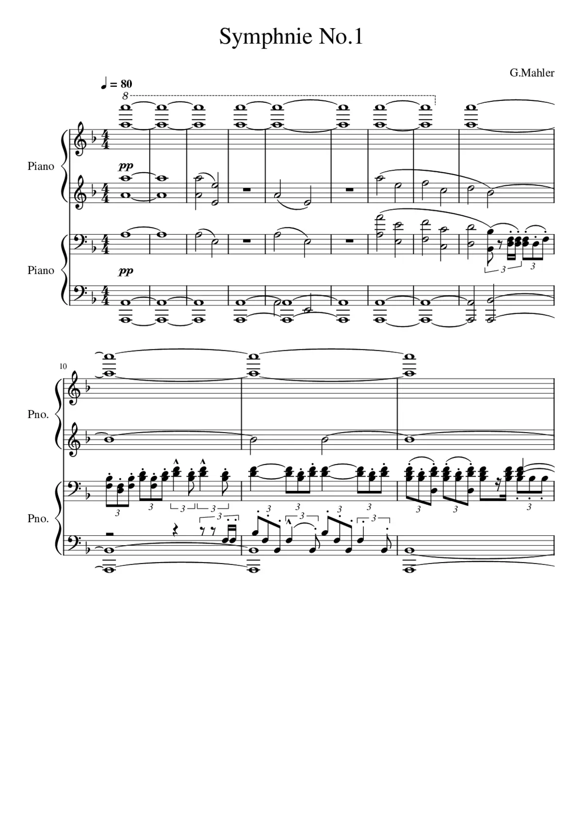Symphony No.1 - Page 1