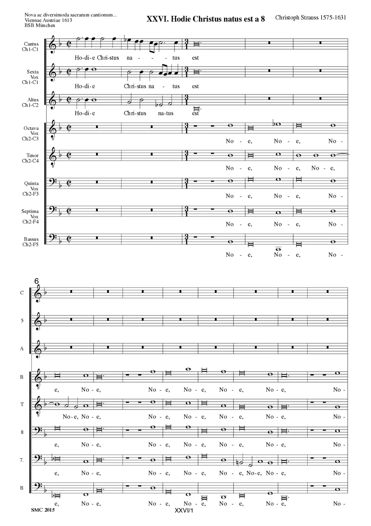 Hodie Christus natus est a 8 - Page 1