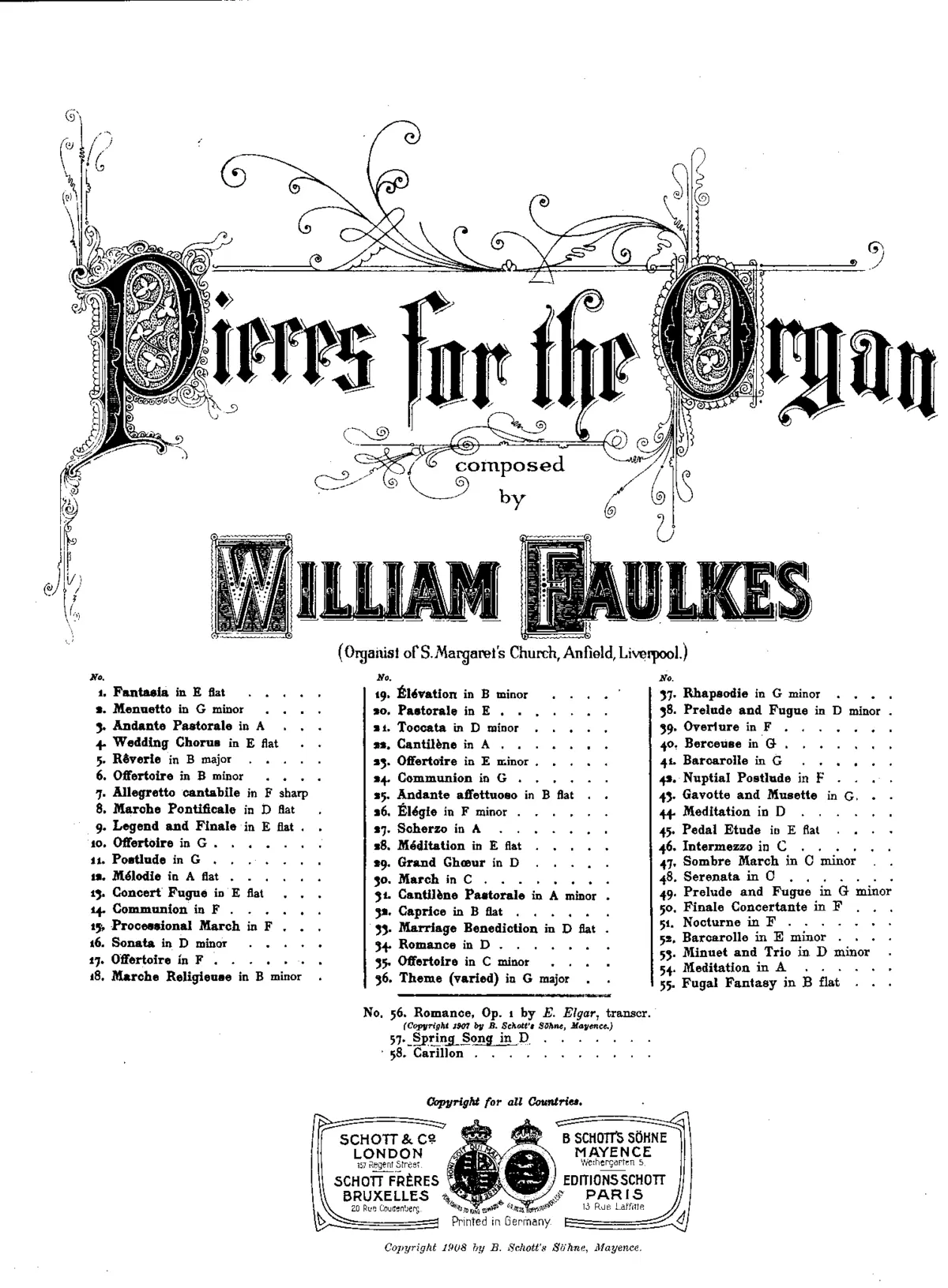 Two Organ Pieces - Page 1
