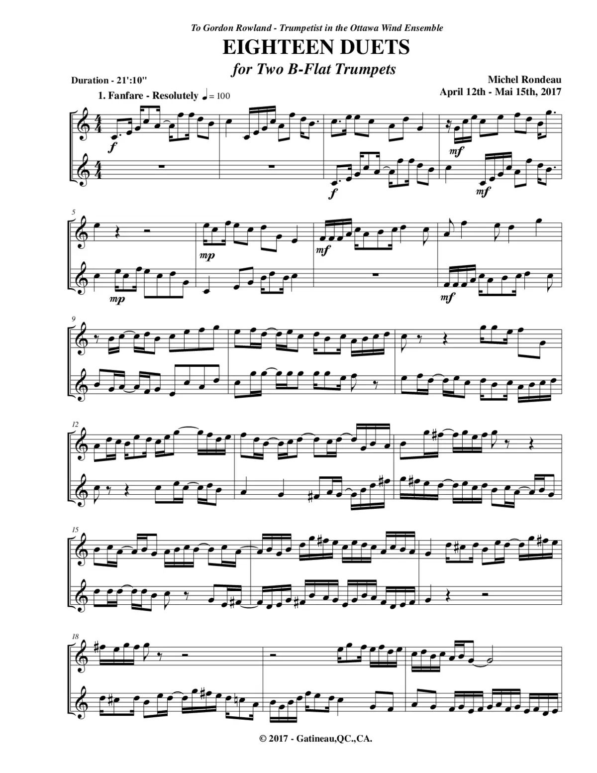 Trumpet Duets - Page 1