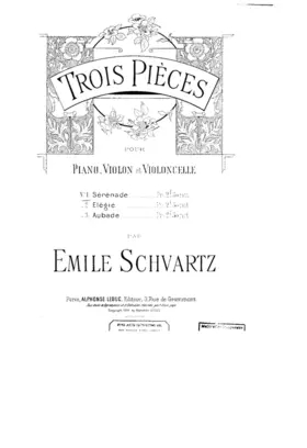 3 Pieces for Piano Trio