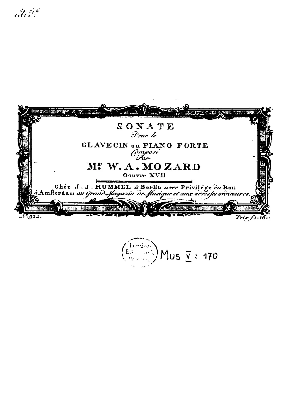 Piano Sonata No.6 - Page 1