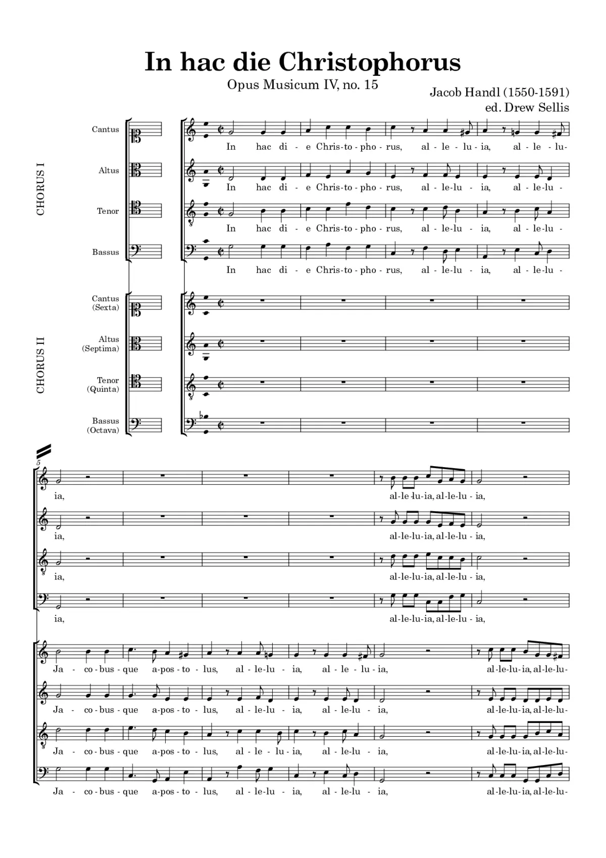 In hac die Christophorus - Page 1