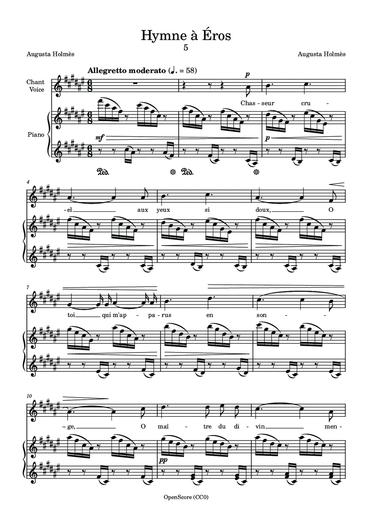 Hymne à Éros - Page 1