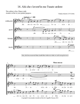 Ahi che s'avent'in me