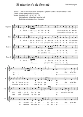 Si m'amie n'a de fermeté