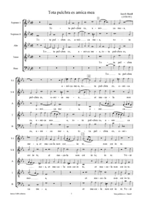 Tota pulchra es amica mea - Vulnerasti cor meum