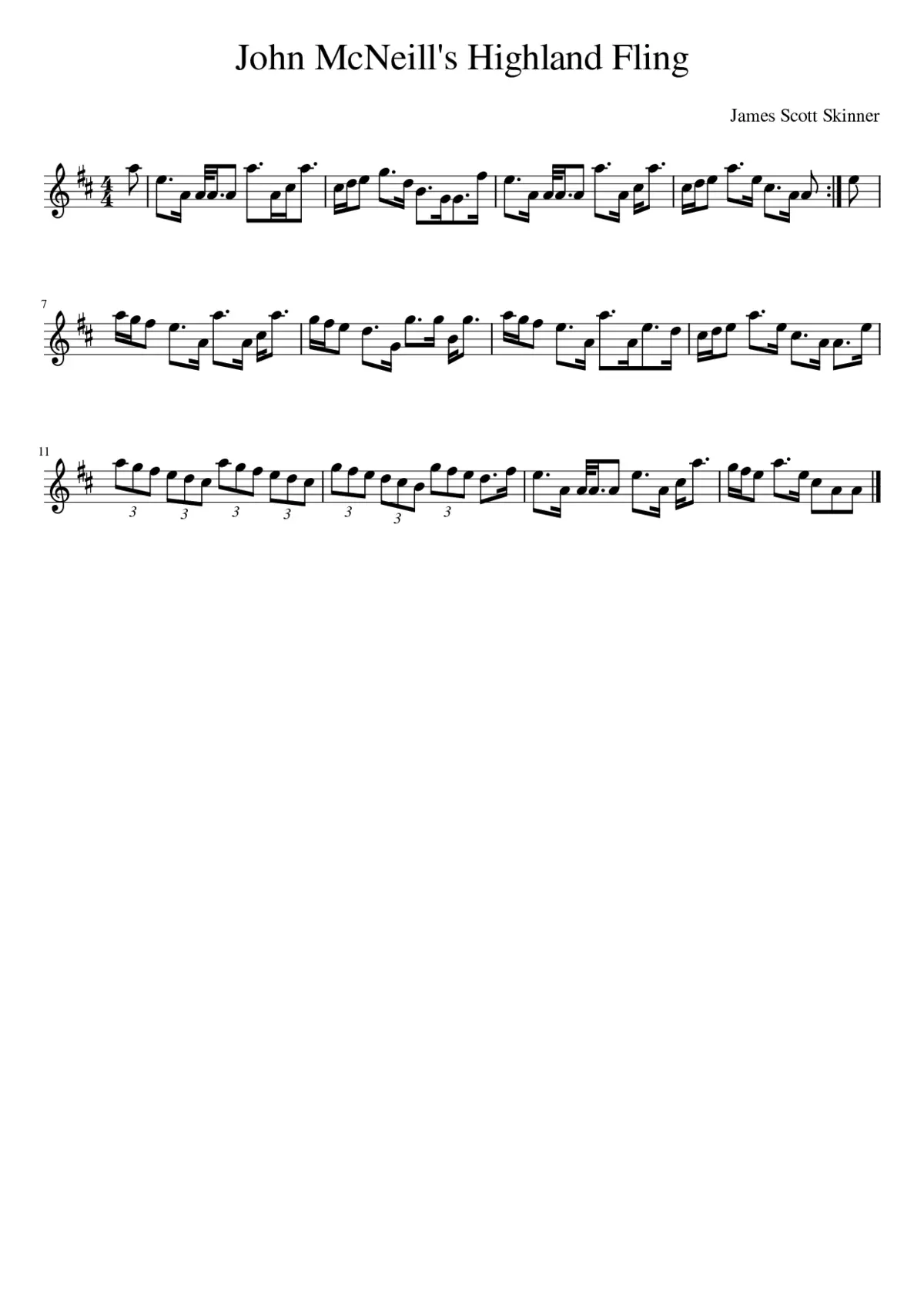 John McNeill's Highland Fling - Page 1