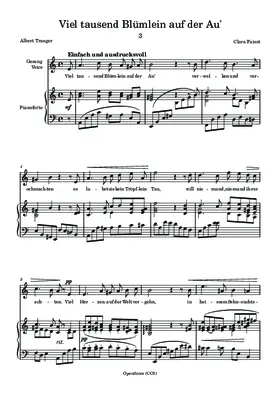 Viel tausend Blümlein auf der Au’