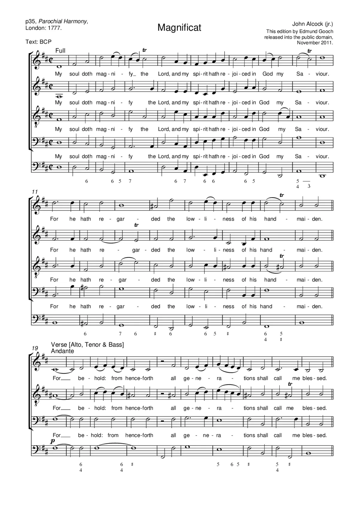 Magnificat - Page 1