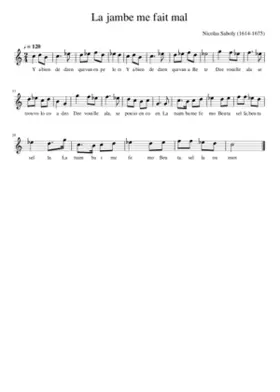 La jambe me fait mal