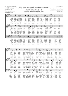 Why thus enraged, ye tribes profane?