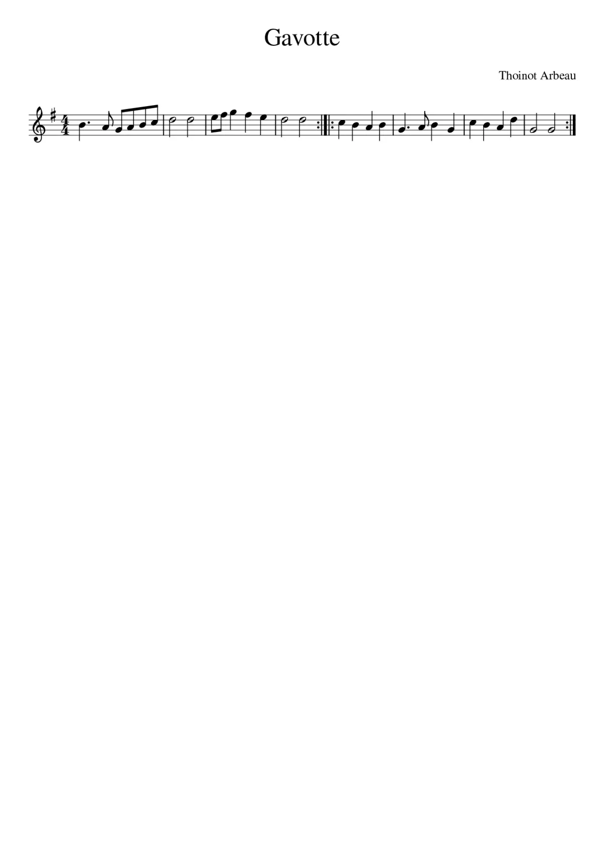 Gavotte - Page 1