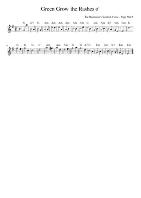 Green Grow the Rashes o'