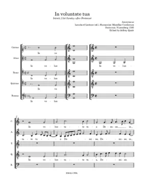 In voluntate tua, Domine