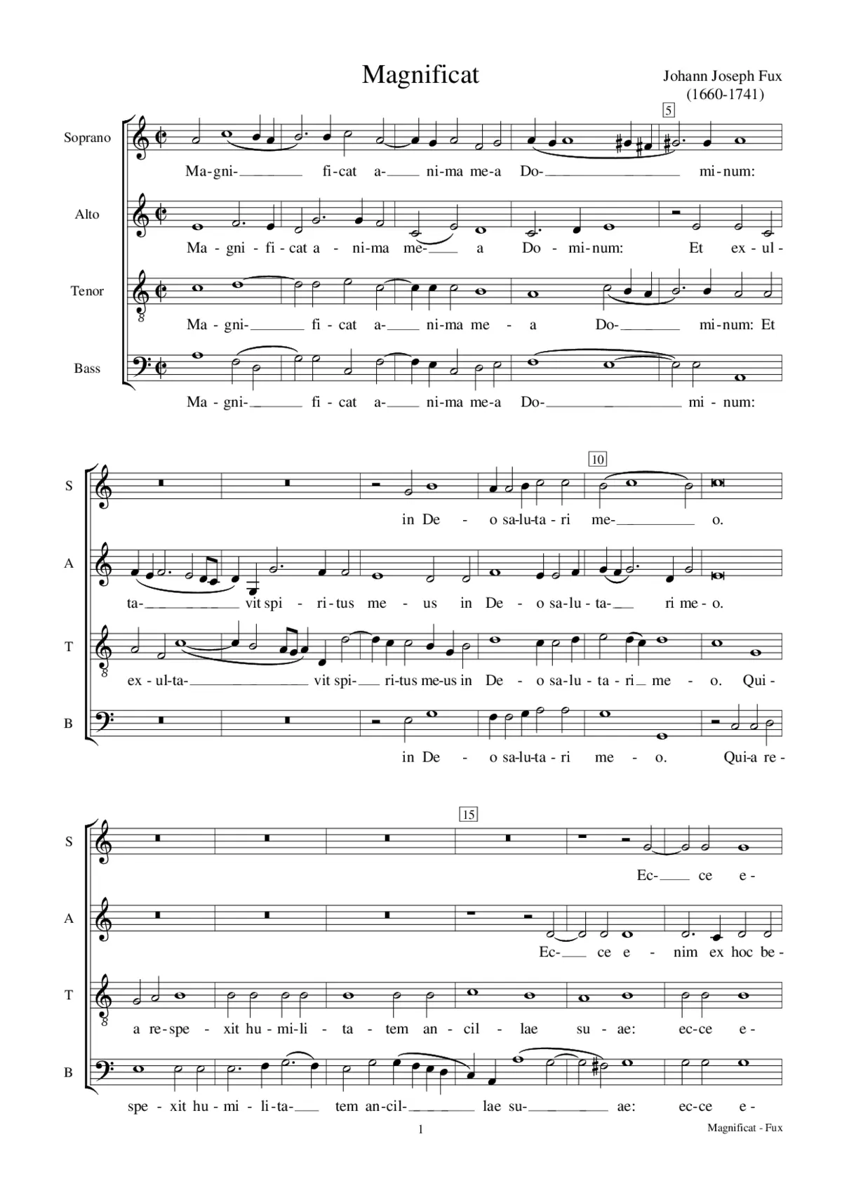 Magnificat - Page 1