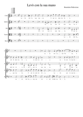 Levò con la sua mano