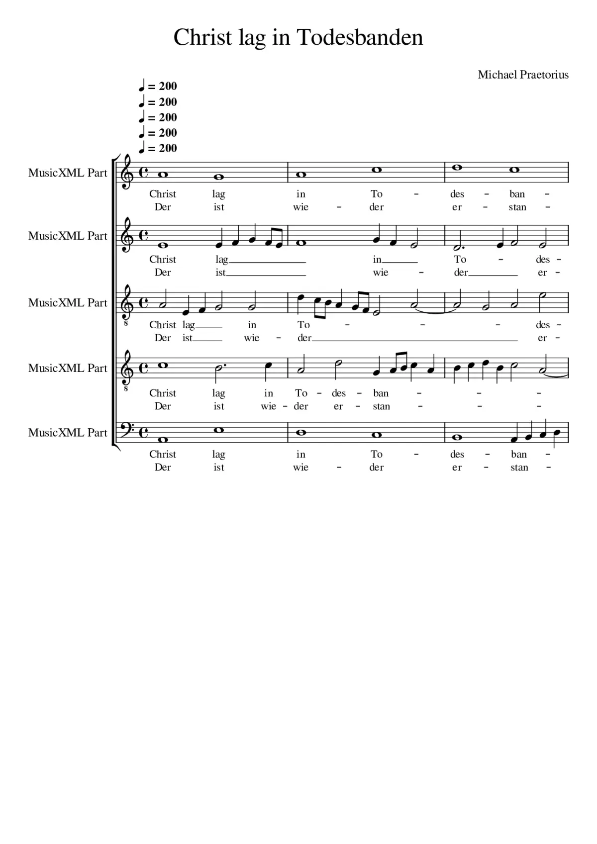 Christ lag in Todesbanden - Page 1