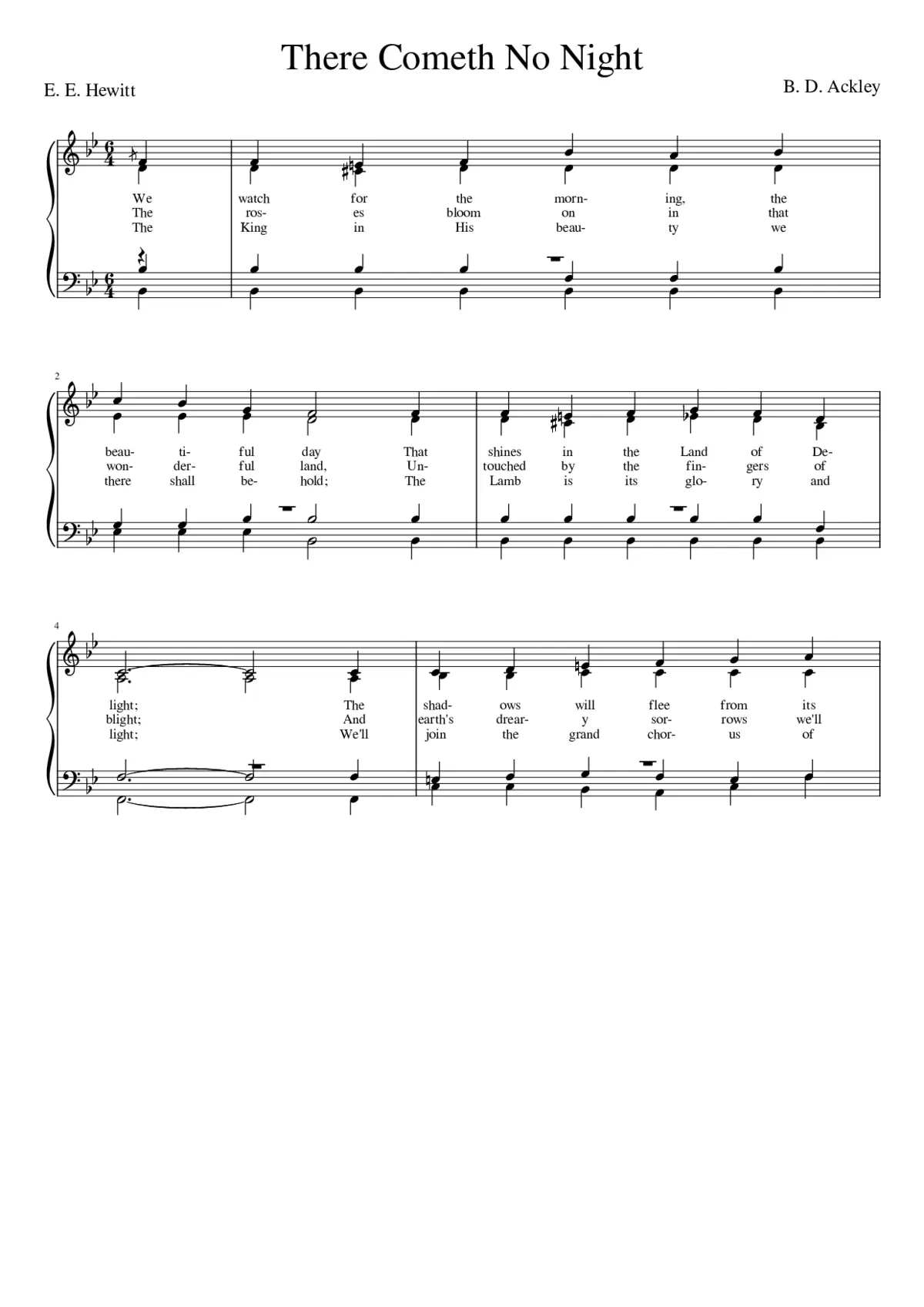 We watch for the morning the beautiful day (Ackley) - Page 1