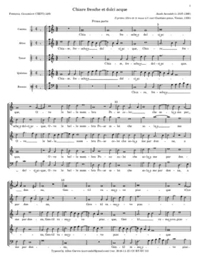 Chiare fresche et dolci acque