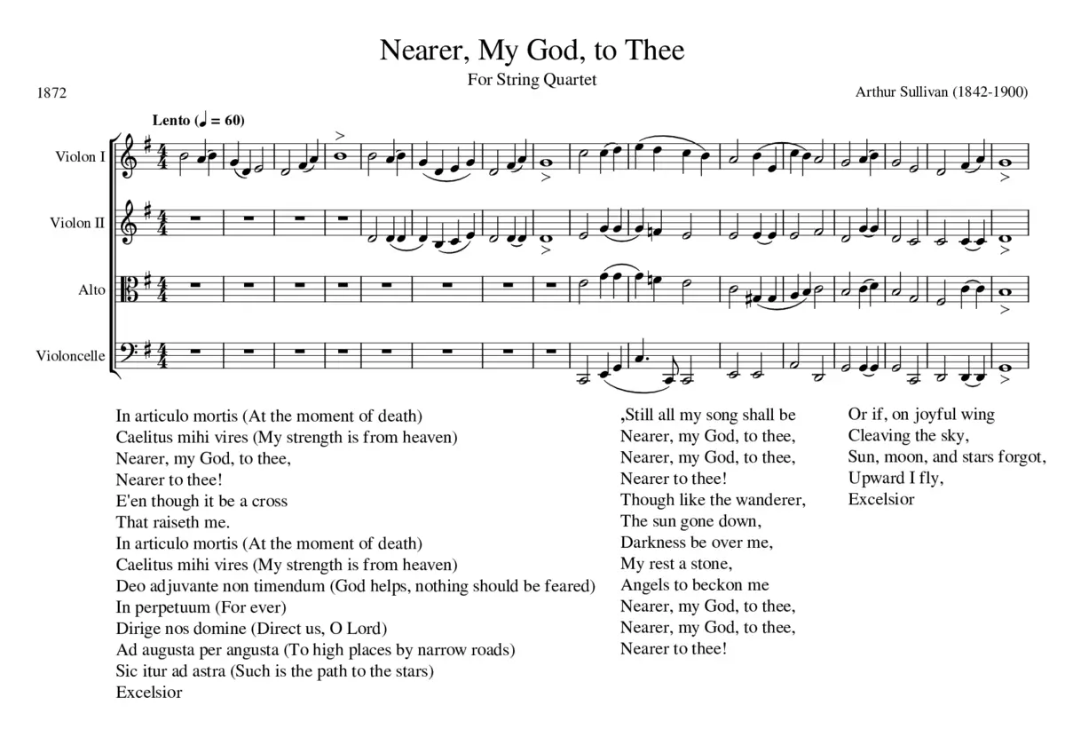 Proprior Deo Nearer My God to Thee - Page 1