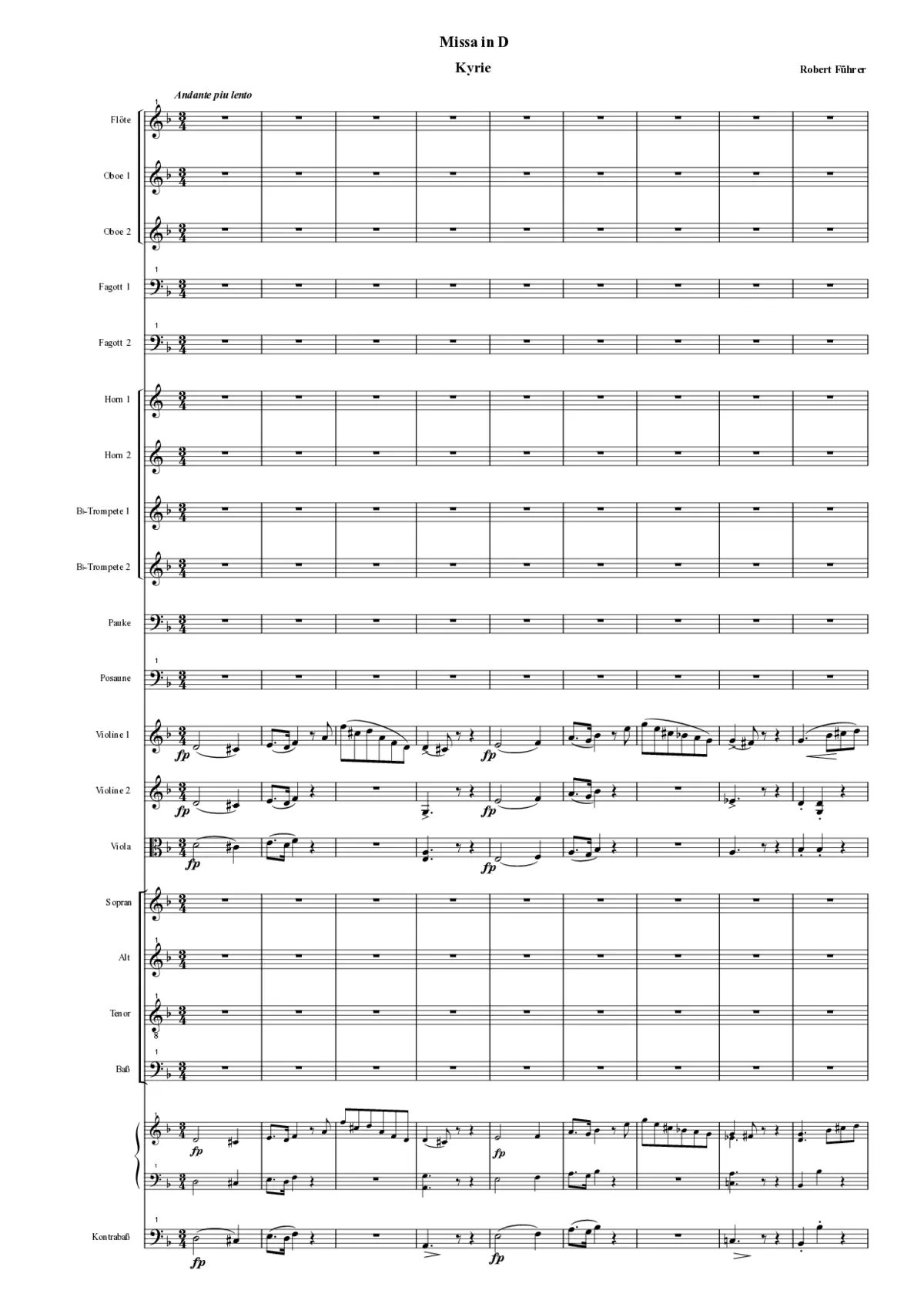 Missa in D - Page 1