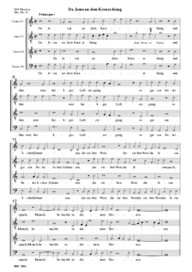 Da Jesus an dem Kreuze hieng