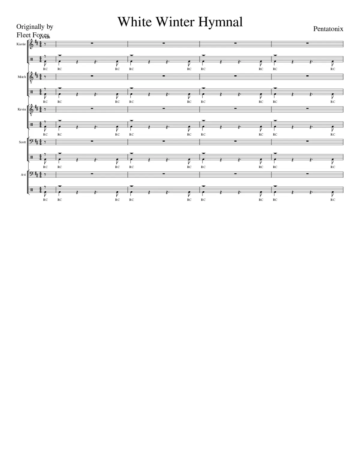 white winter hymnal - Page 1