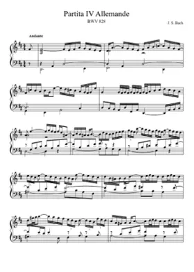 Partita in D major BWV 828