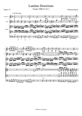 Laudate Dominum, MH 321-5
