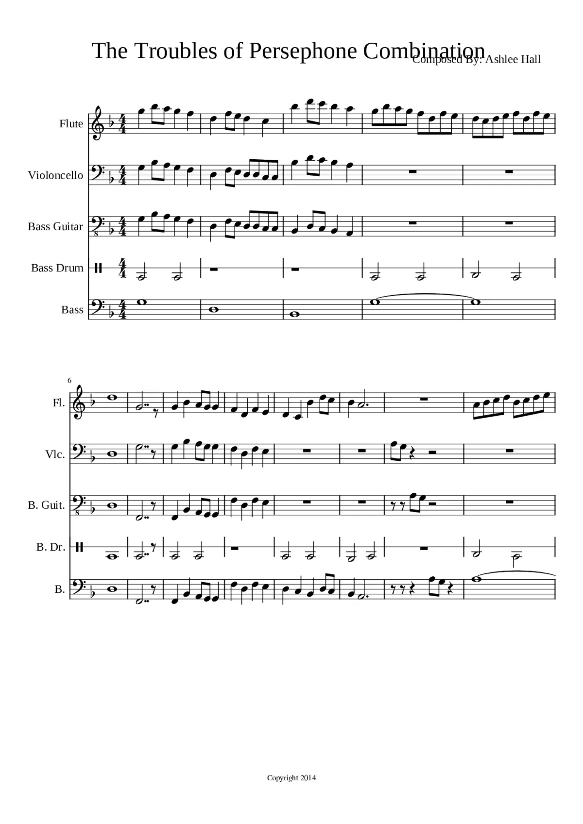 The Troubles Of Persephone Combination - Page 1