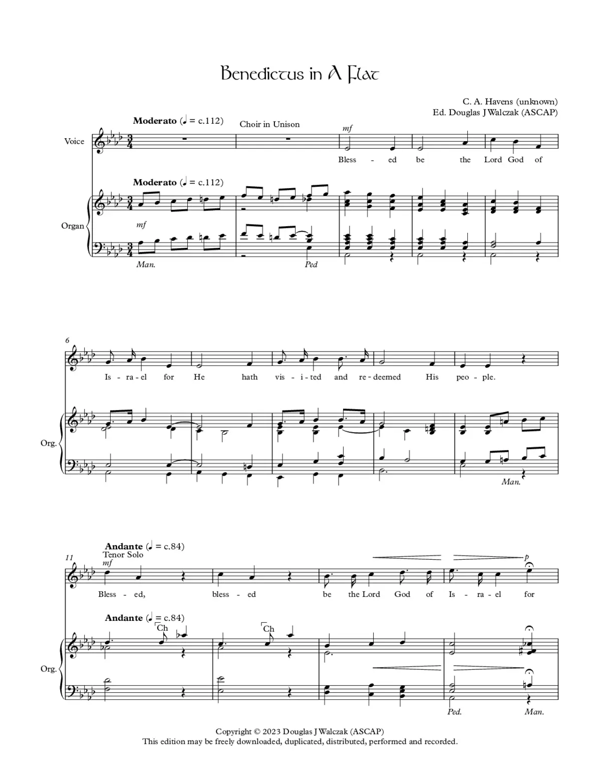 Benedictus in a Flat - Page 1