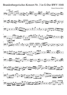 Brandenburg Concerto No.3 in G major BWV 1048