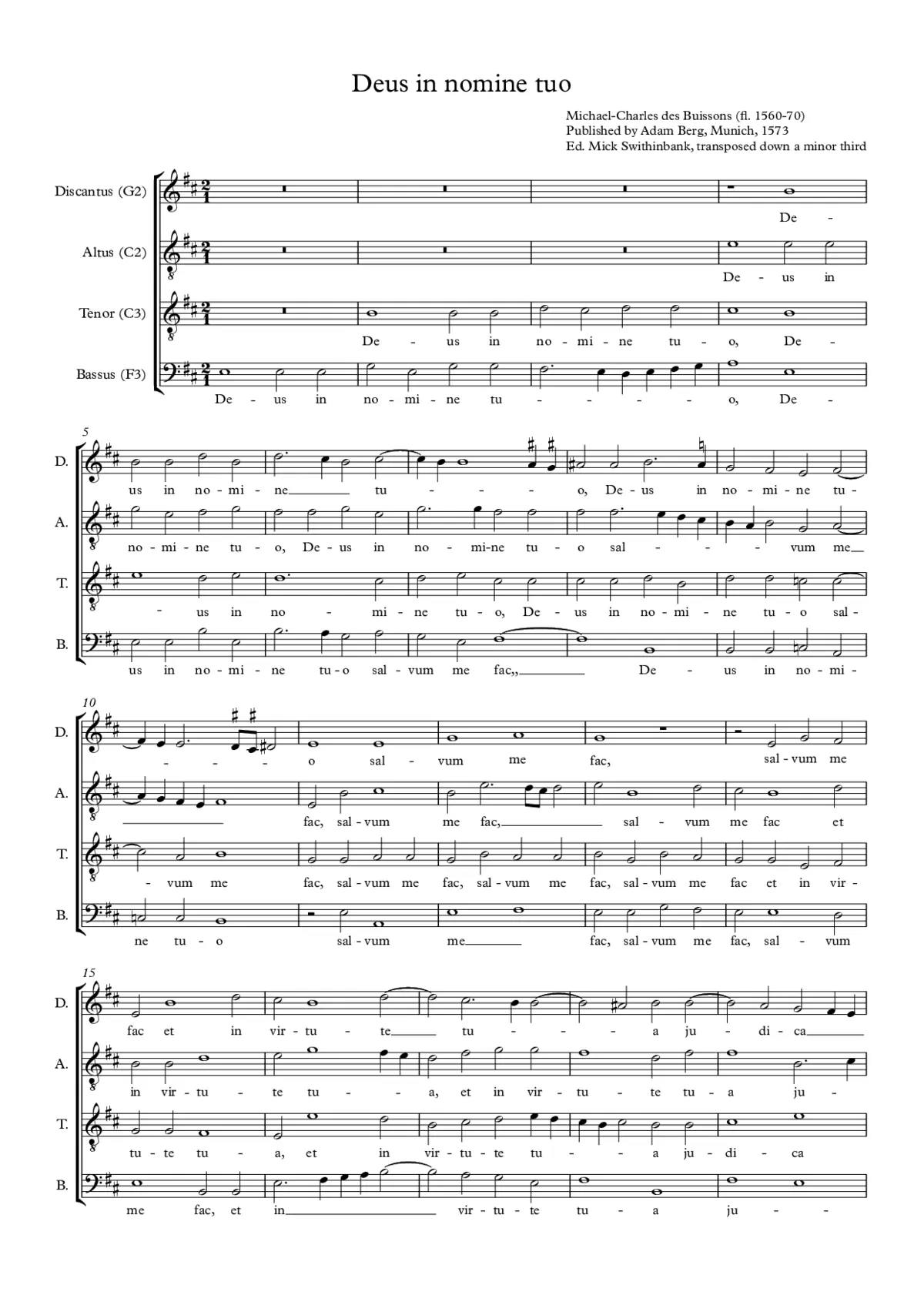 Deus in nomine tuo - Page 1