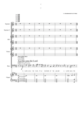 Ascribe unto the Lord