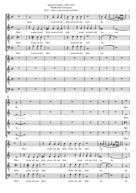 Musikalische Exequien: Part II - Herr, wenn ich nur dich habe