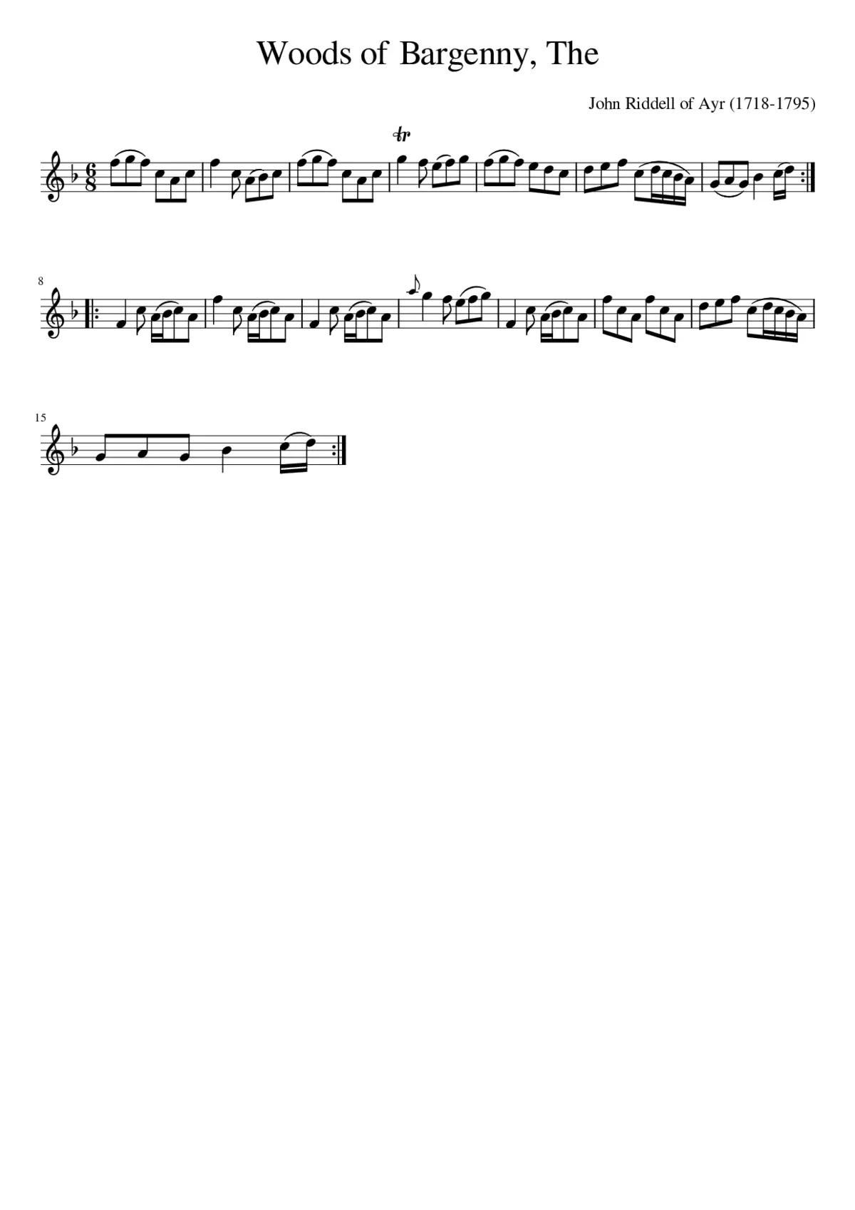 The Woods of Bargenny - Page 1