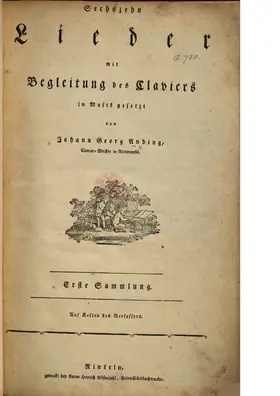 16 Lieder mit Begleitung des Claviers