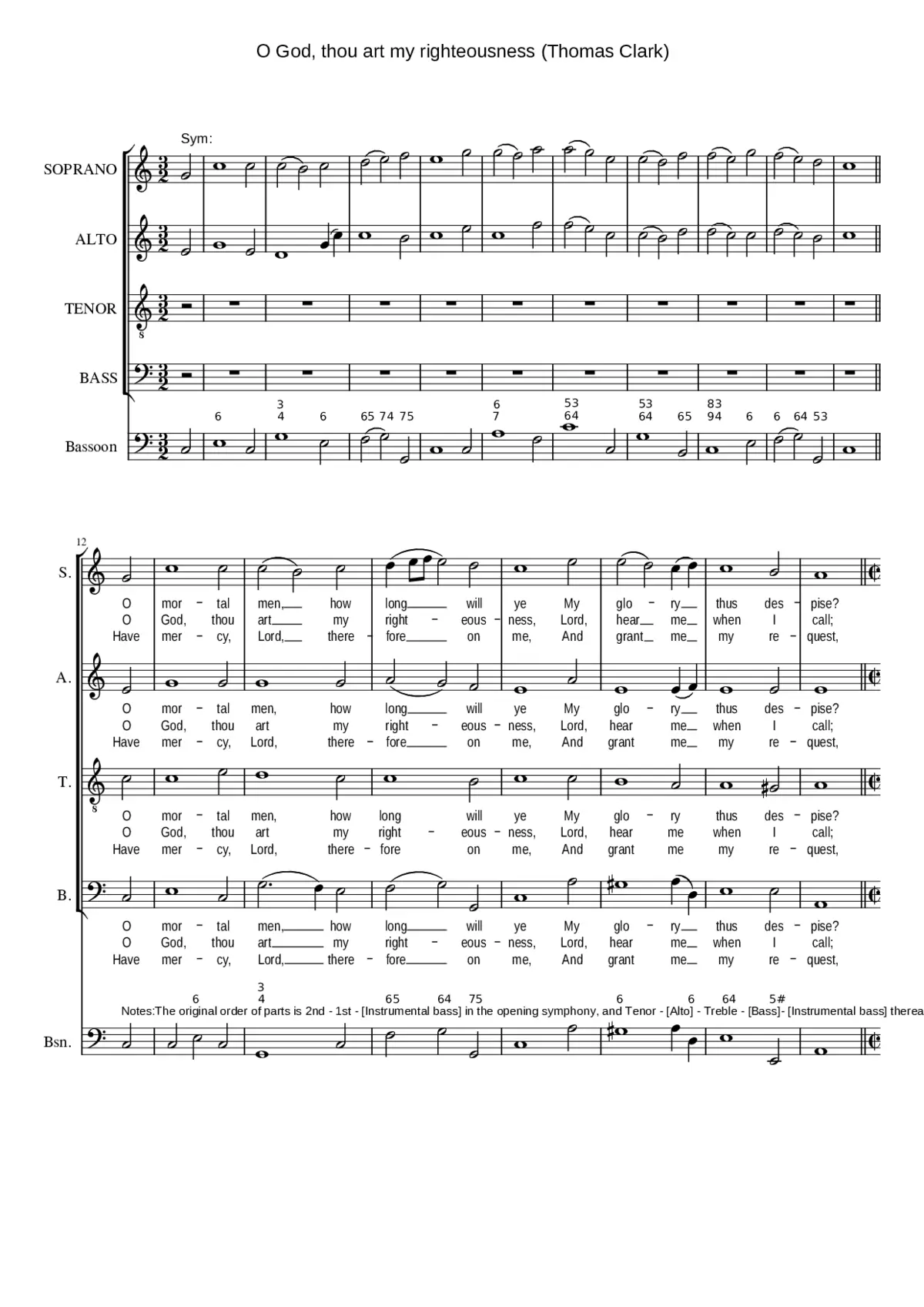 O God thou art my righteousness - Page 1