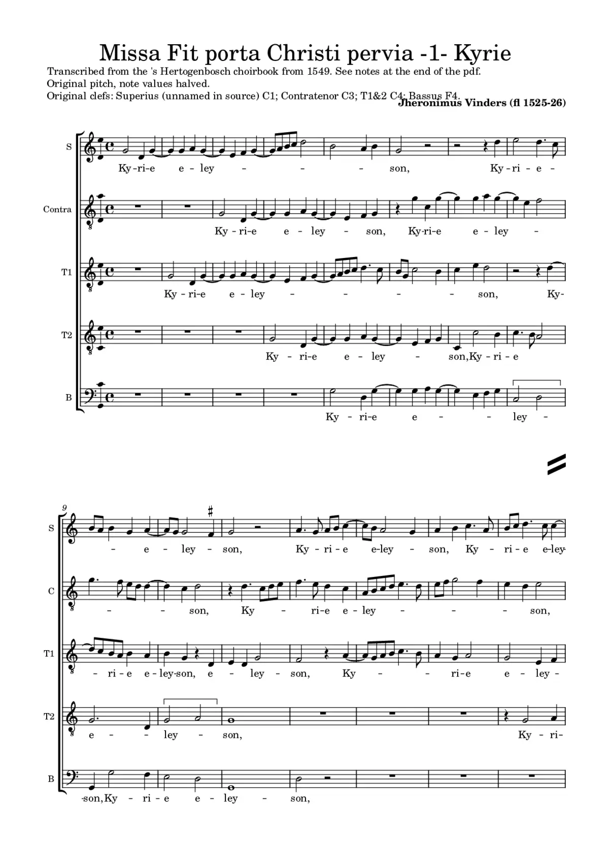 Missa Fit porta Christi pervia - Page 1