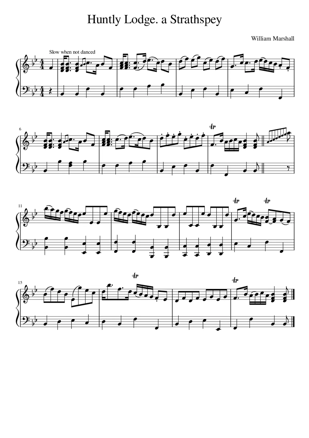 Huntly Lodge. a Strathspey - Page 1