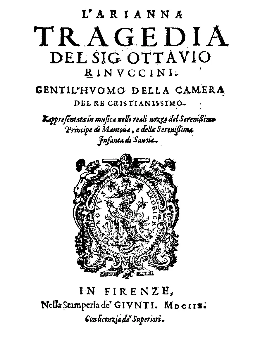 L'Arianna, SV 291 - Page 1