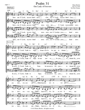 Psalm 31 Our Lady of Sorrows