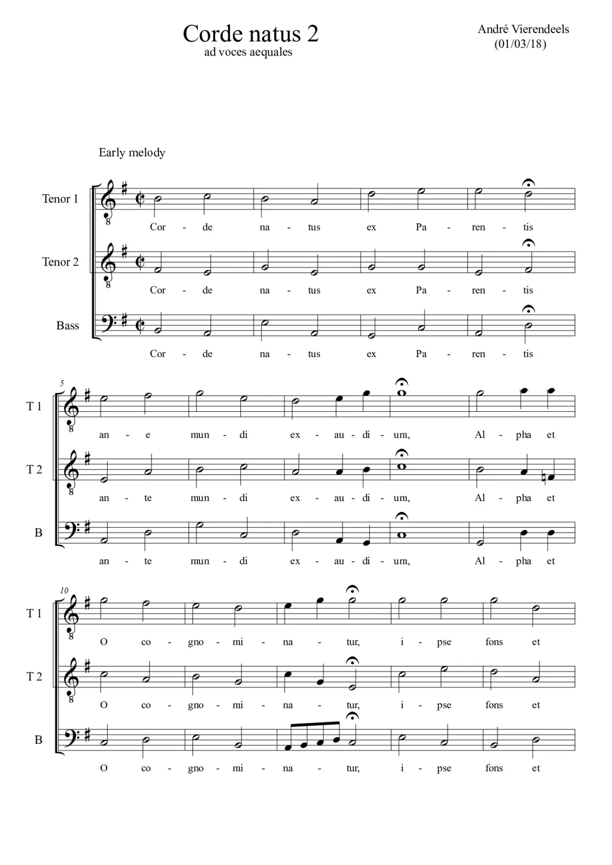 Corde natus II - Page 1