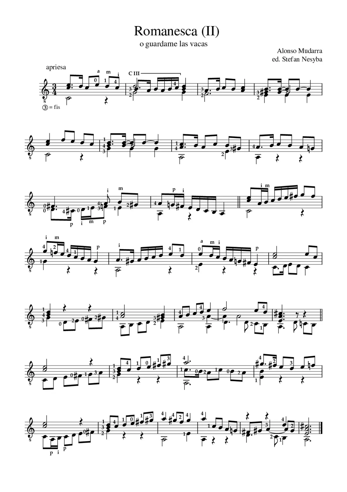 Romanesca (II) - Page 1