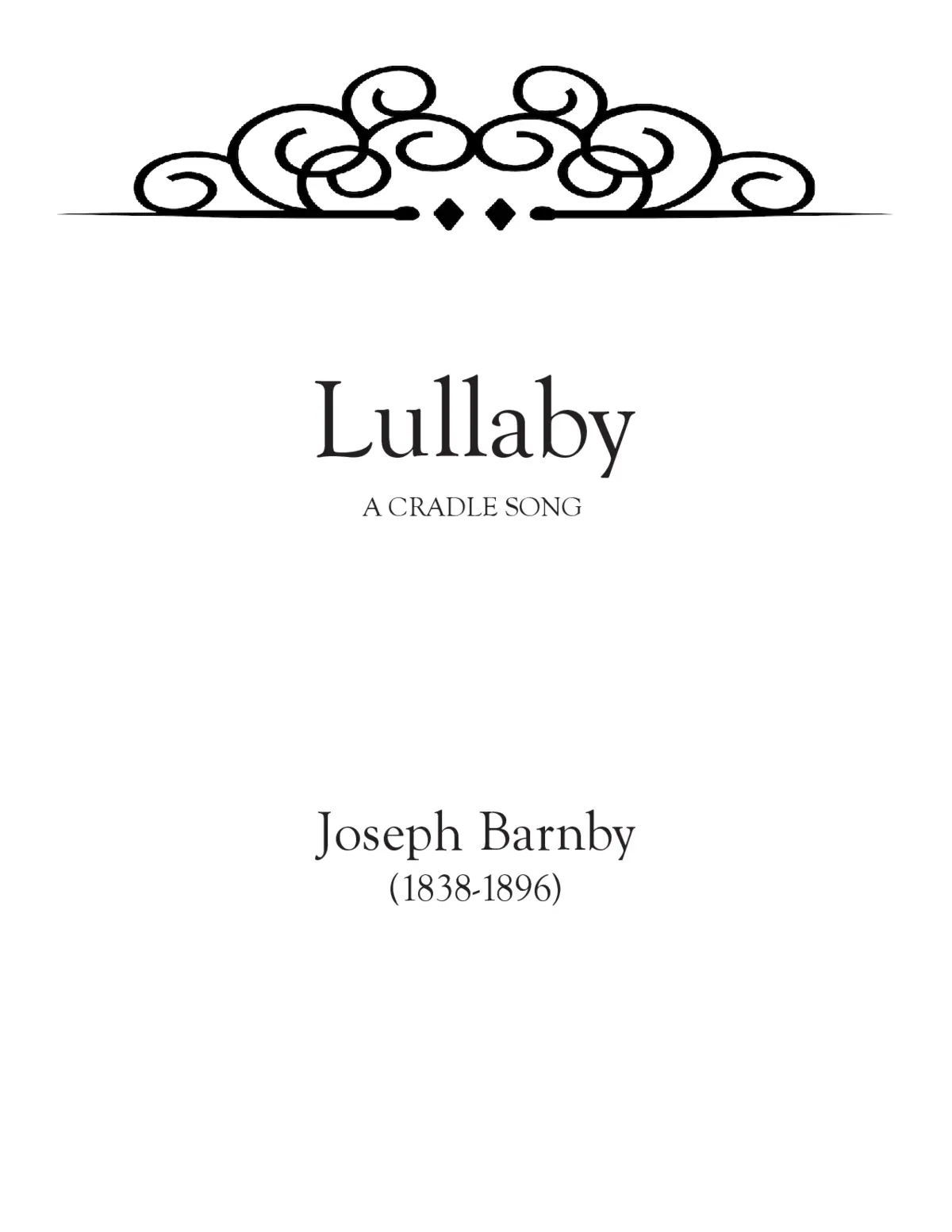 Lullaby - Page 1