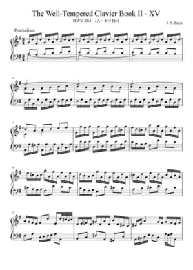 Prelude and Fugue in G major BWV 884