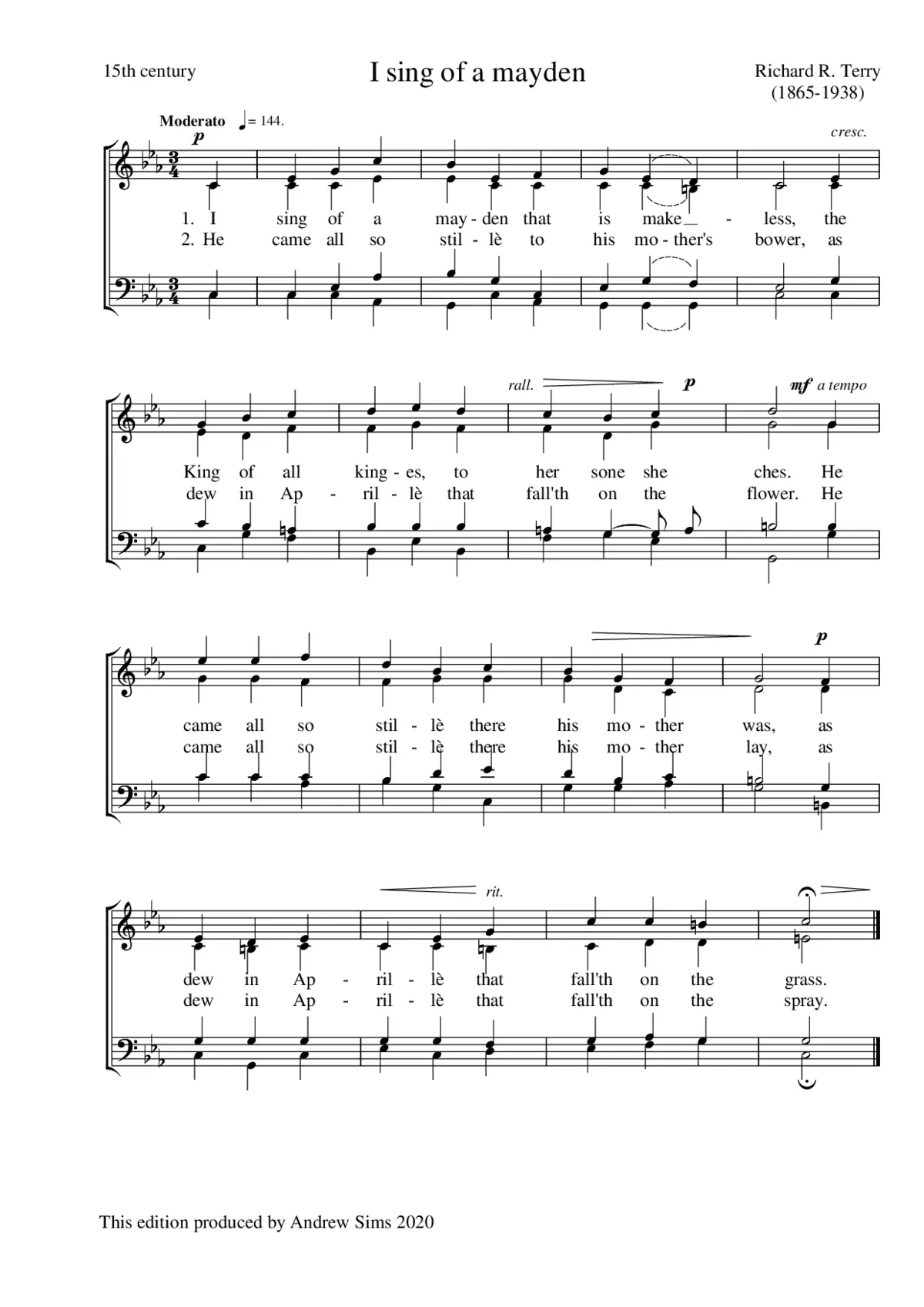 I sing of a mayden - Page 1
