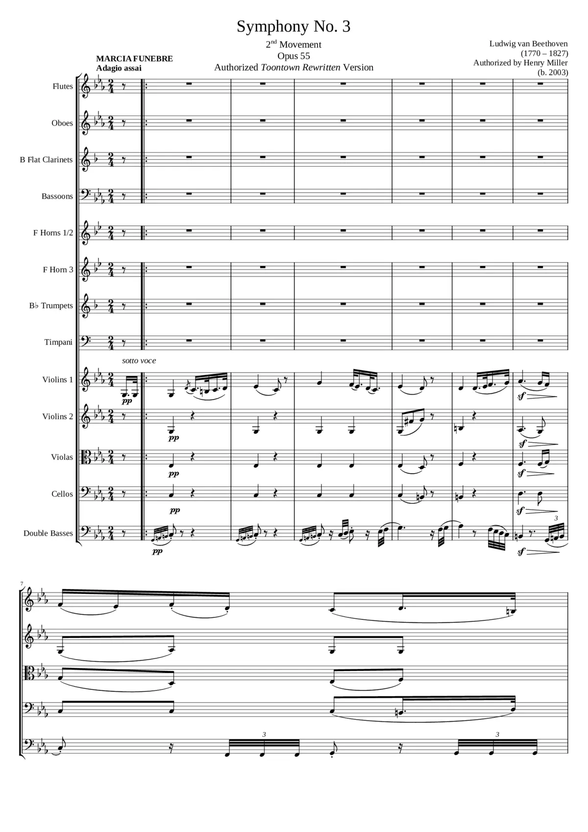 Symphony No.3 Op.55 - Page 1