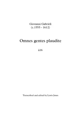 Omnes gentes, plaudite manibus à 16 voci